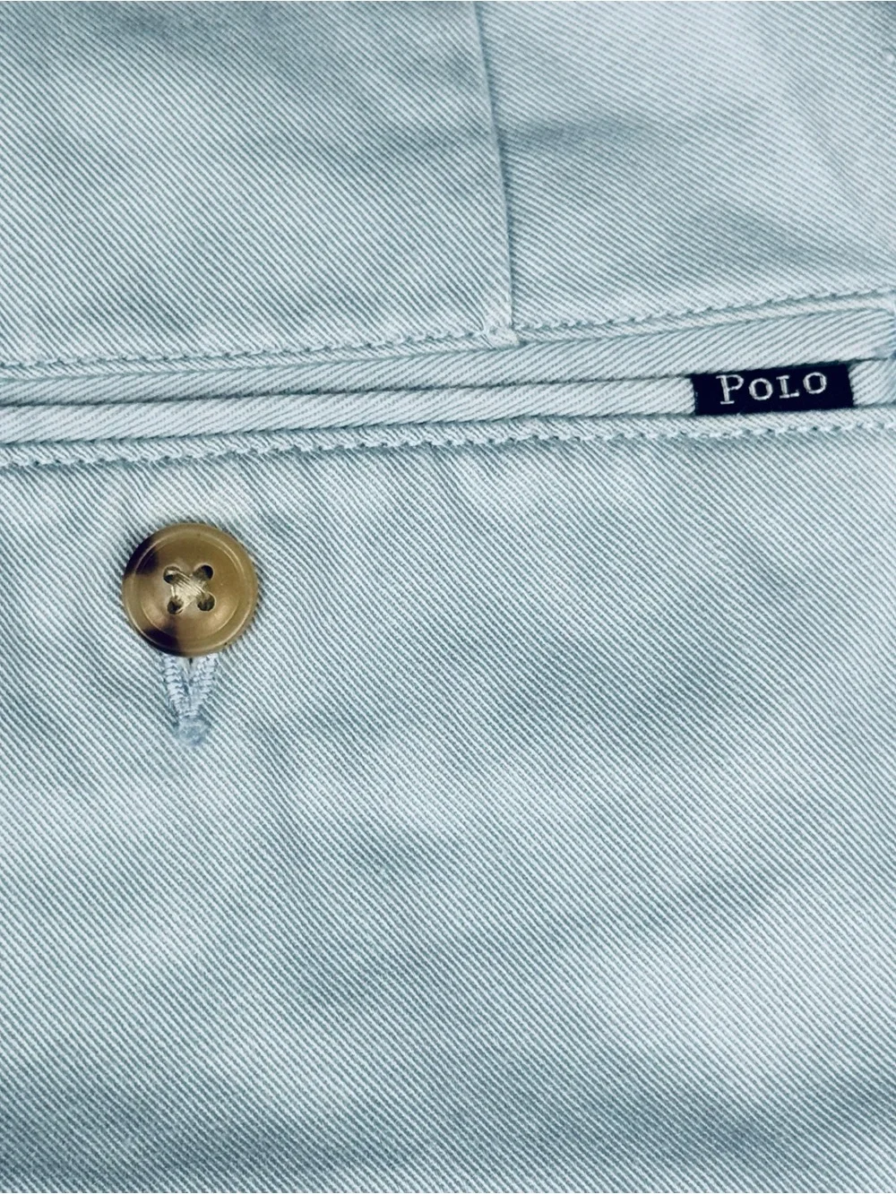 Polo Ralph Lauren Classic Fit 9” flat front shorts. Powder blue. Men’s size 40.